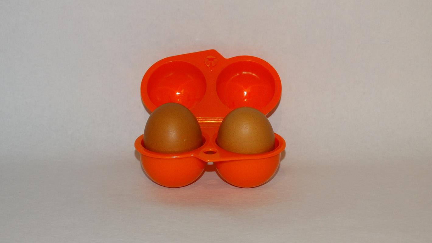 Lunchbox twee eitjes - oranje