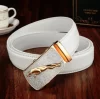 Gouden Jaguar herenriem met witte riem.